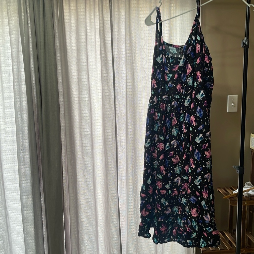 Hot Topic Crystal Tiered Midi Dress Plus Size 5